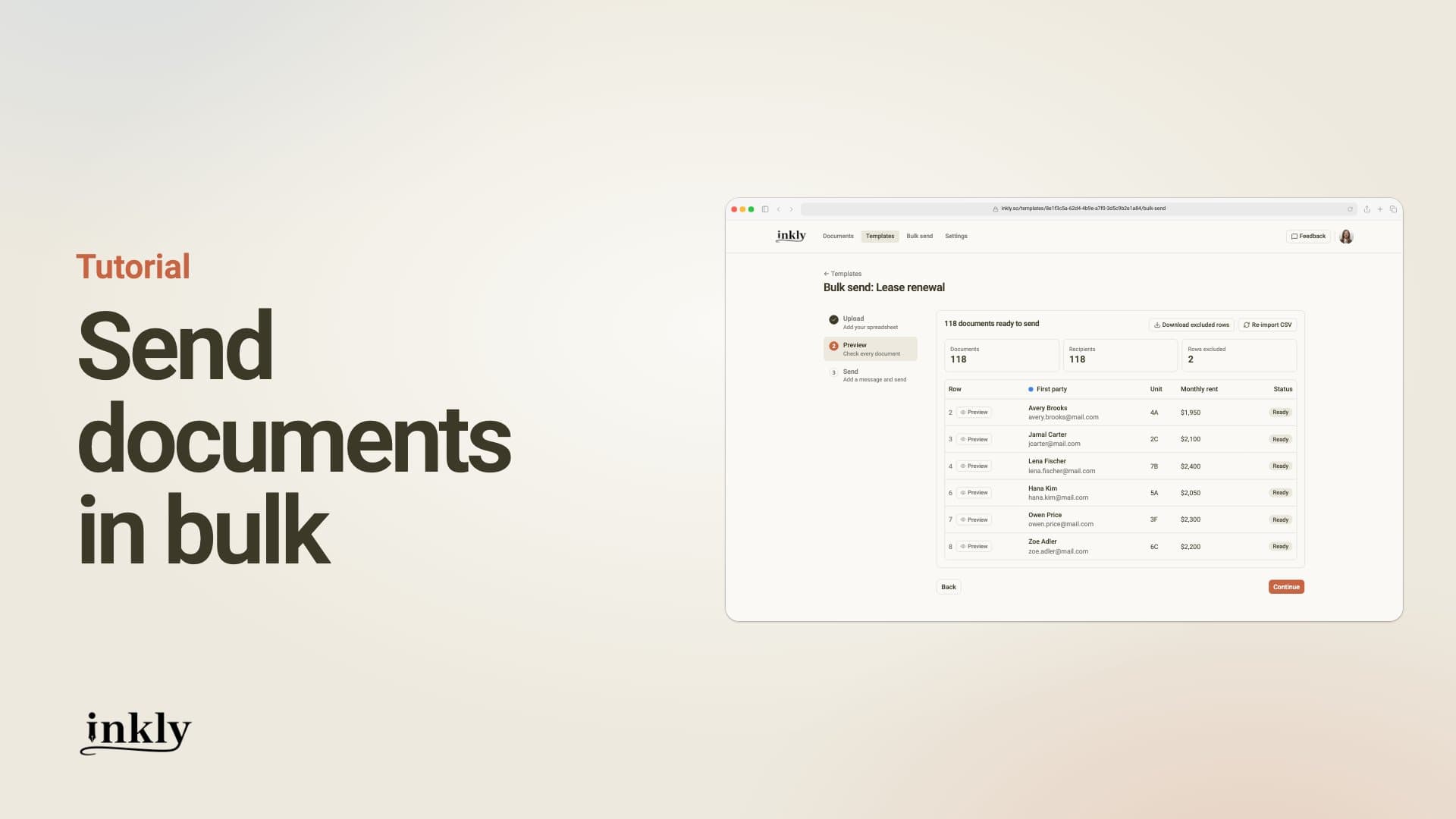 Send documents in bulk video tutorial